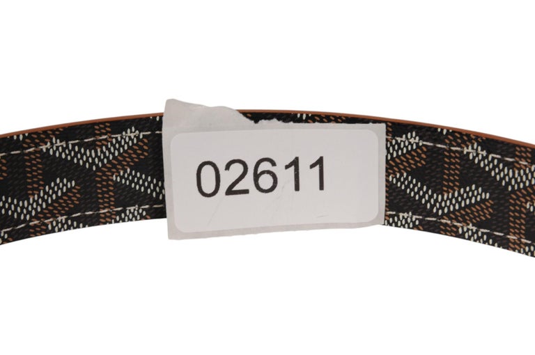Goyard Fregate Belt 95 33 34 Black Brown Leather Goyardine  display picture 1