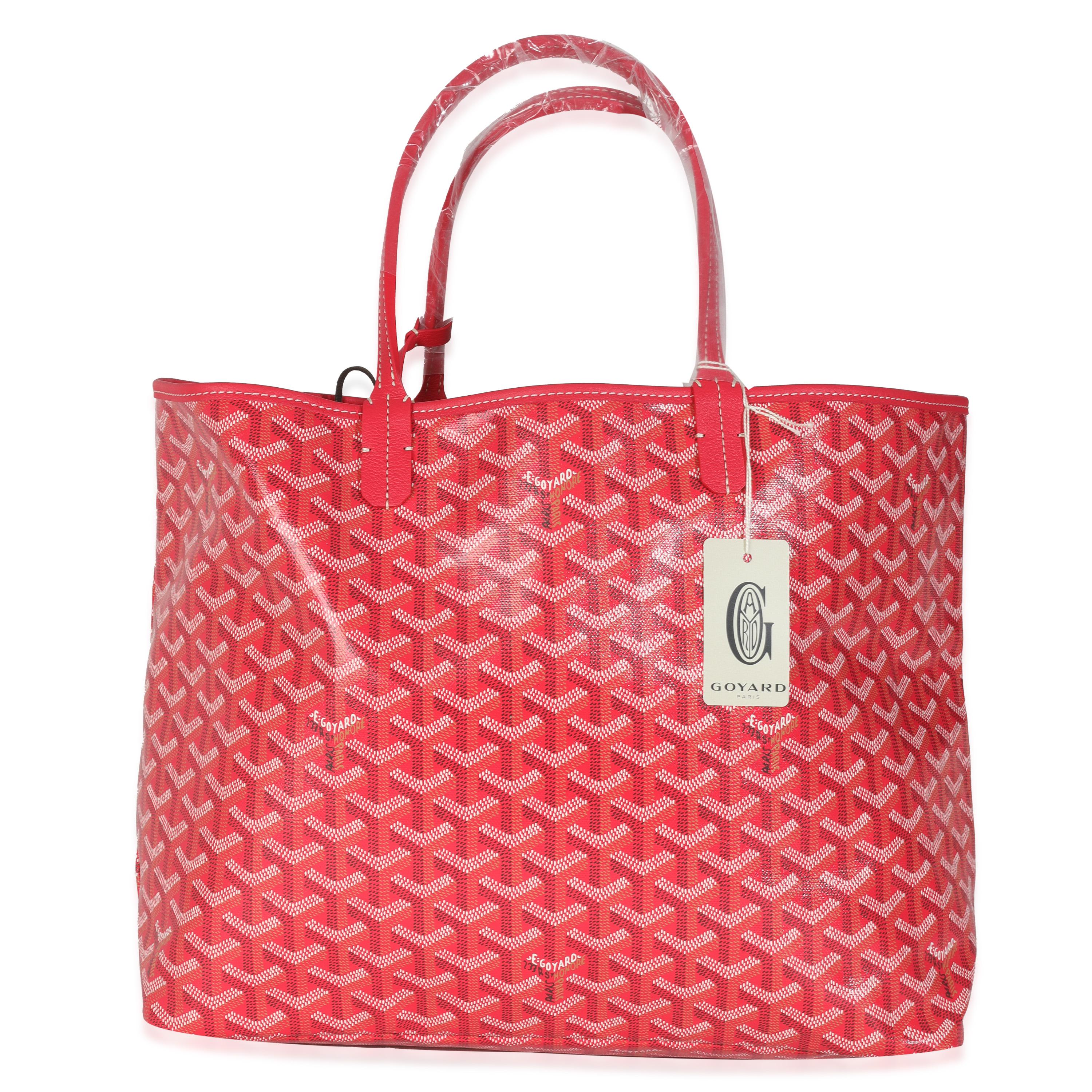 Listing Title: Goyard Fuchsia Goyardine Canvas Le Jardin Saint Louis PM
SKU: Z147040
Condition: Pre-owned 
Condition Description: When the Saint Louis bag from Goyard was first designed, it was created to be a beach bag. Named after King Louis IX of
