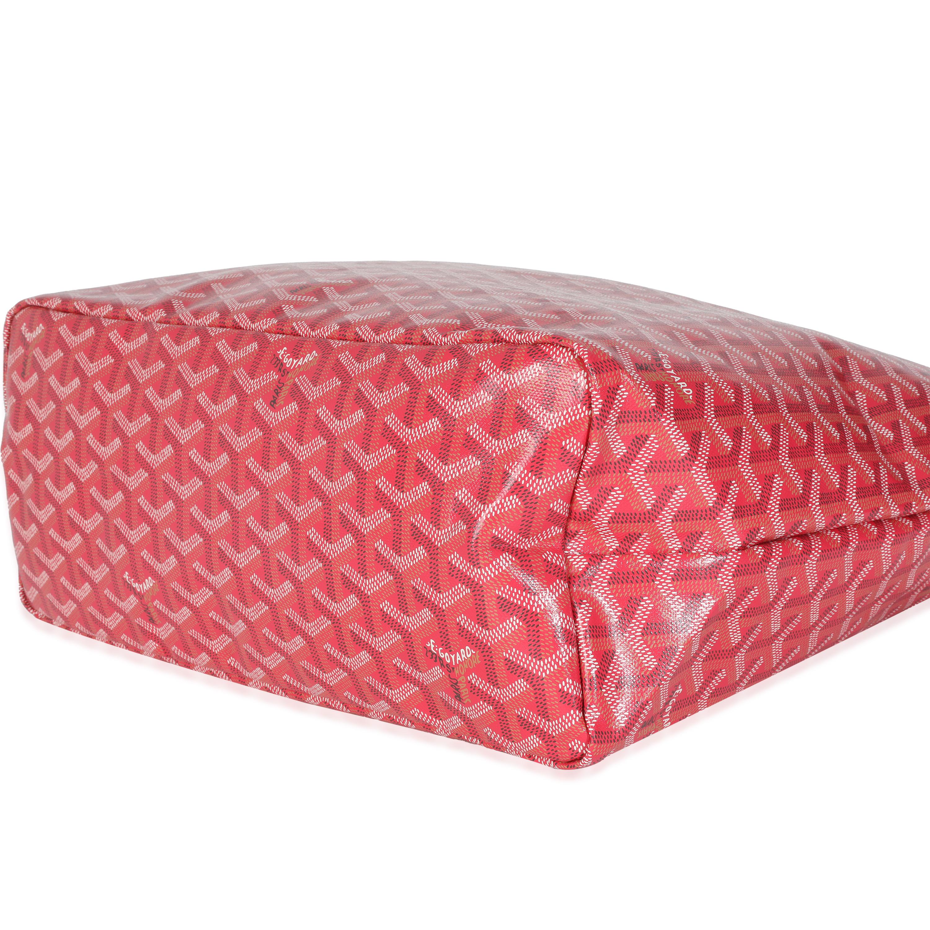 Women's Goyard Fuchsia Goyardine Canvas Le Jardin Saint Louis PM For Sale