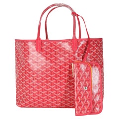 Goyard Fuchsia Goyardine Canvas Le Jardin Saint Louis PM