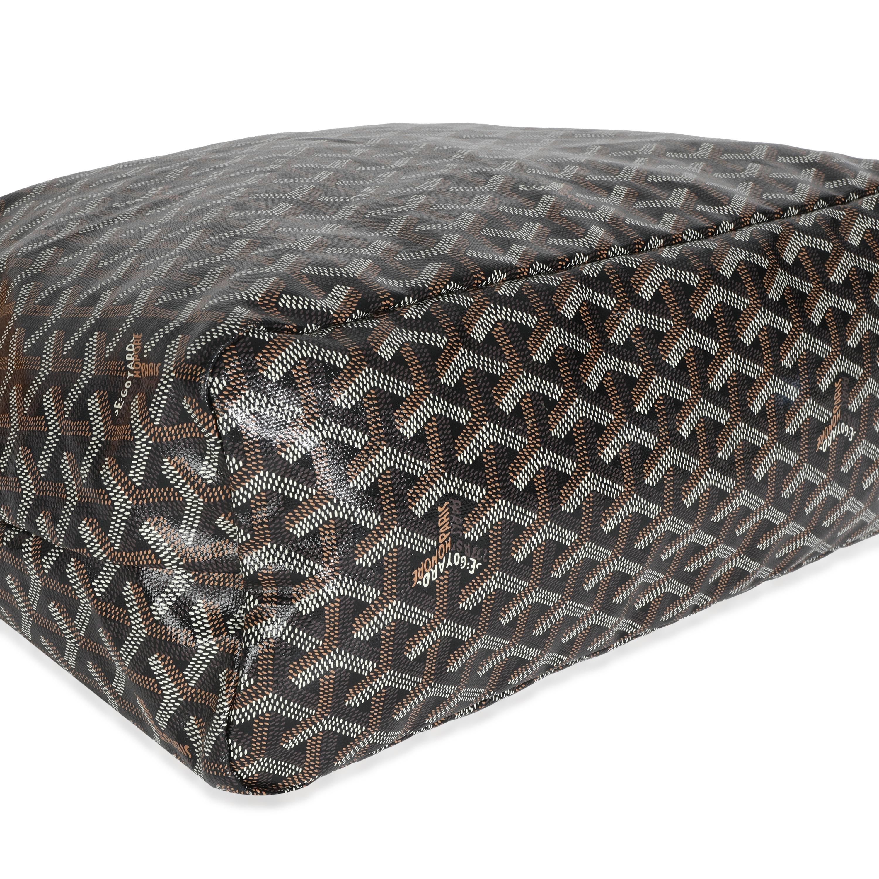Goyard Gold Black Goyardine Boheme Hobo For Sale 1