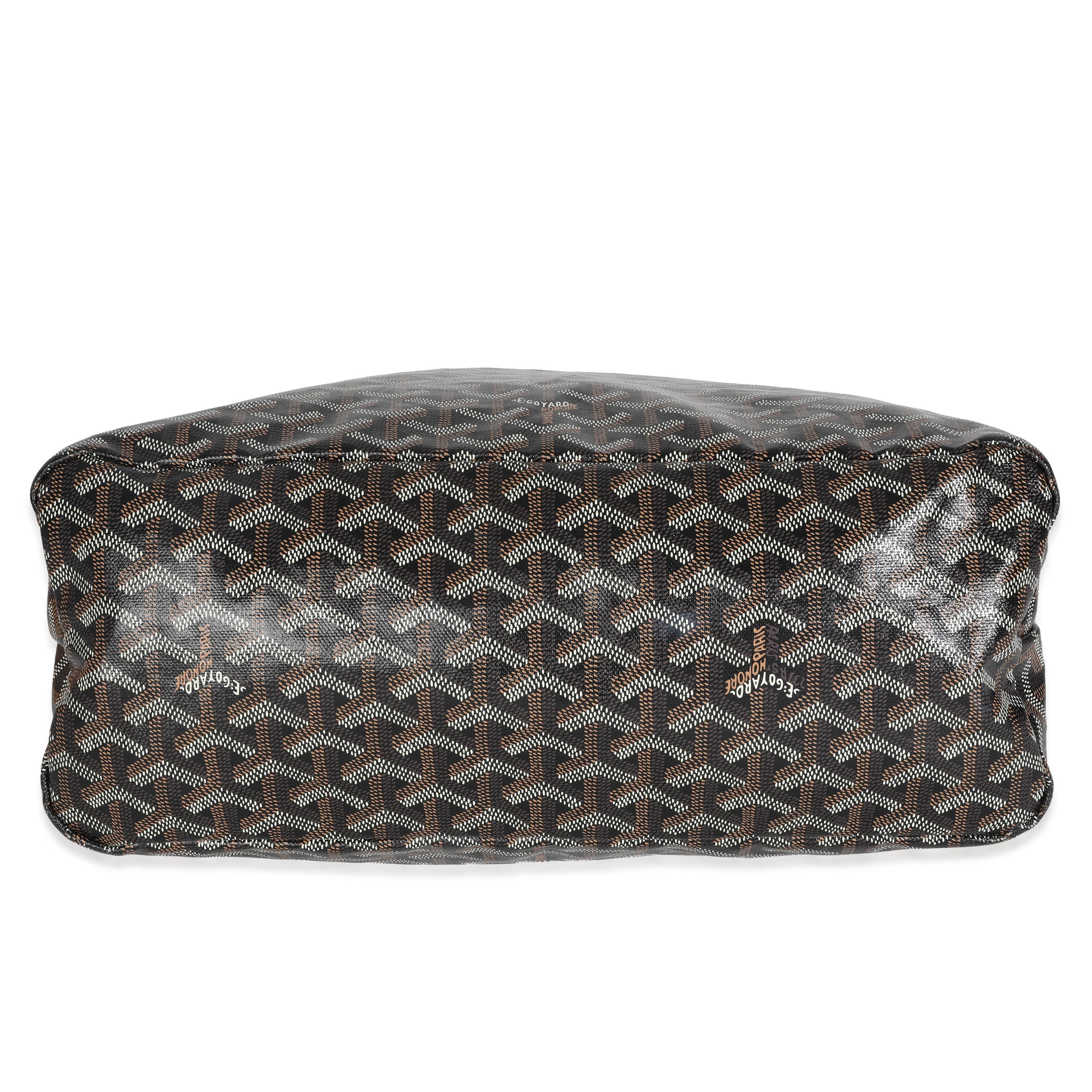 Goyard Gold Black Goyardine Boheme Hobo For Sale 2