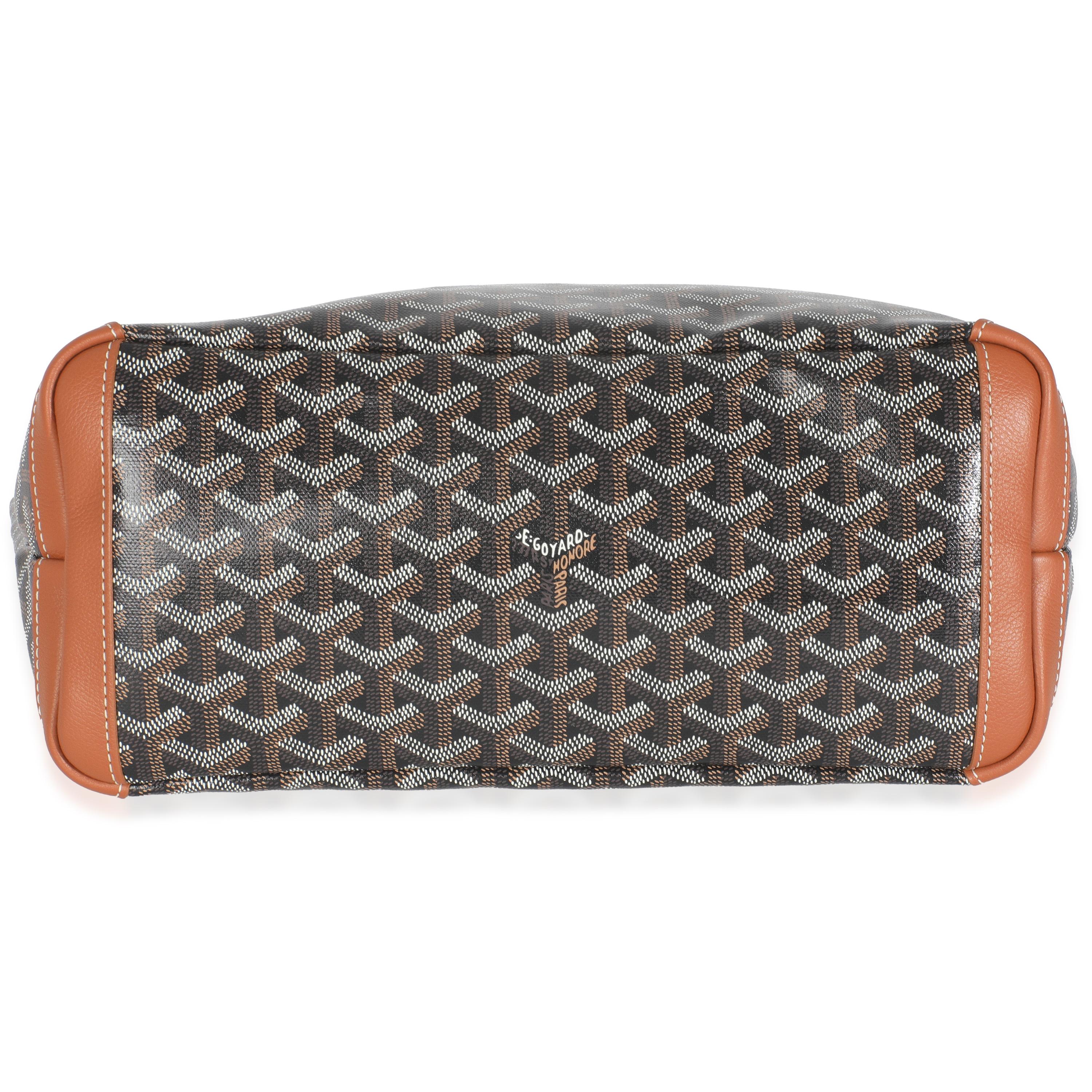 Goyard Oro Nero Goyardine Tela Artois MM in vendita 4