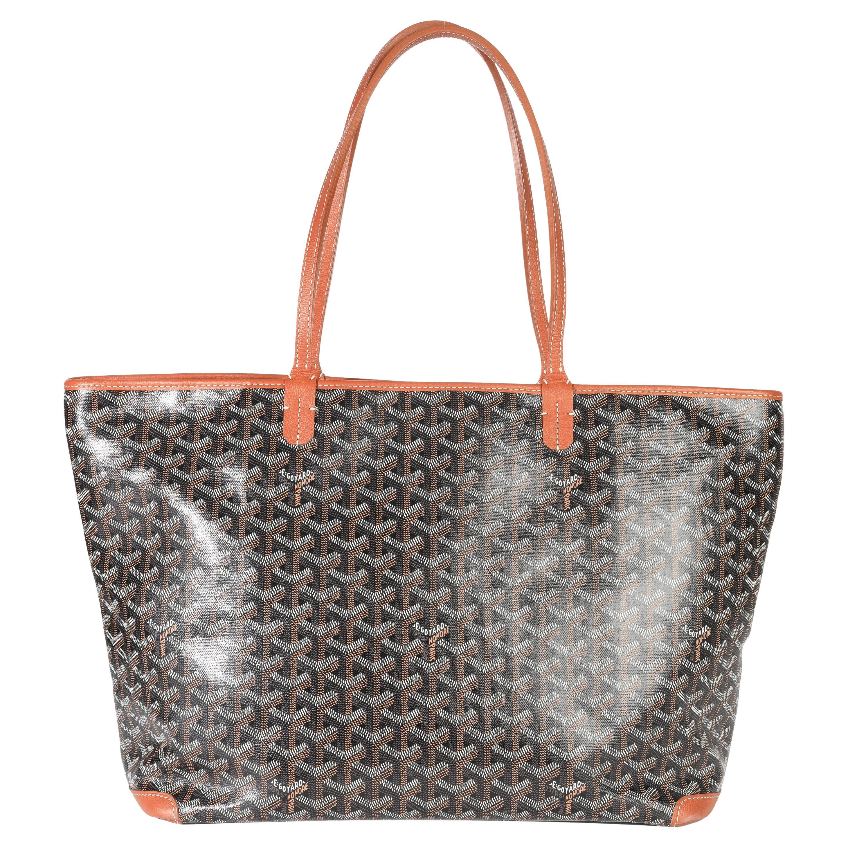 Goyard Gold Black Goyardine Canvas Artois MM