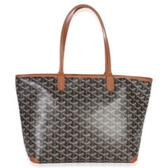 Goyard Gold Black Goyardine Canvas Artois PM