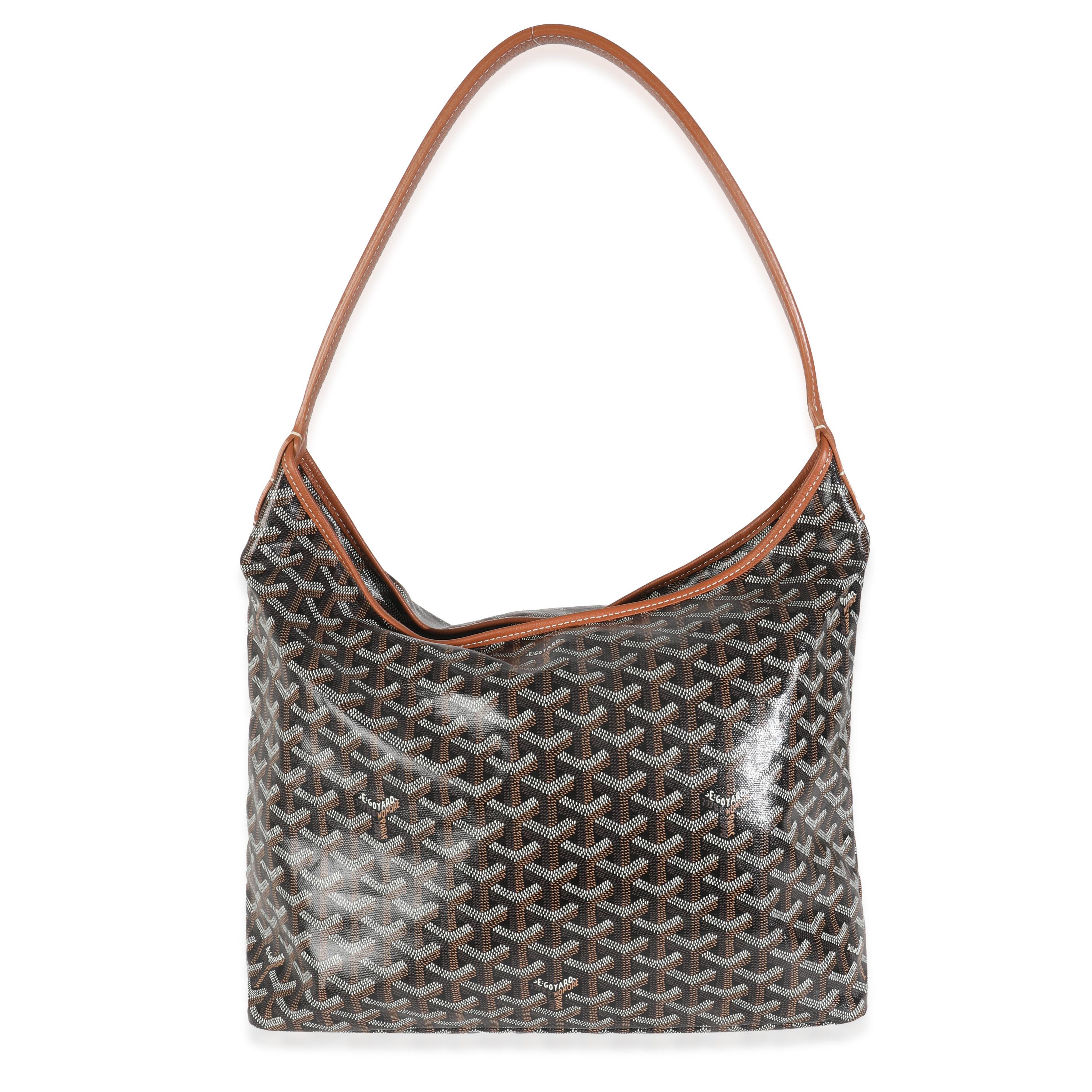 Auflistung Titel: Goyard Gold Schwarz Goyardine Canvas Boheme PM
SKU: Z146575
Zustand: Gebraucht 
Handtasche Zustand: Tadellos
Bemerkungen zum Zustand: Artikel hat keine Anzeichen von Verschleiß.  Endverkauf.
Marke: Goyard
Modell: Boheme