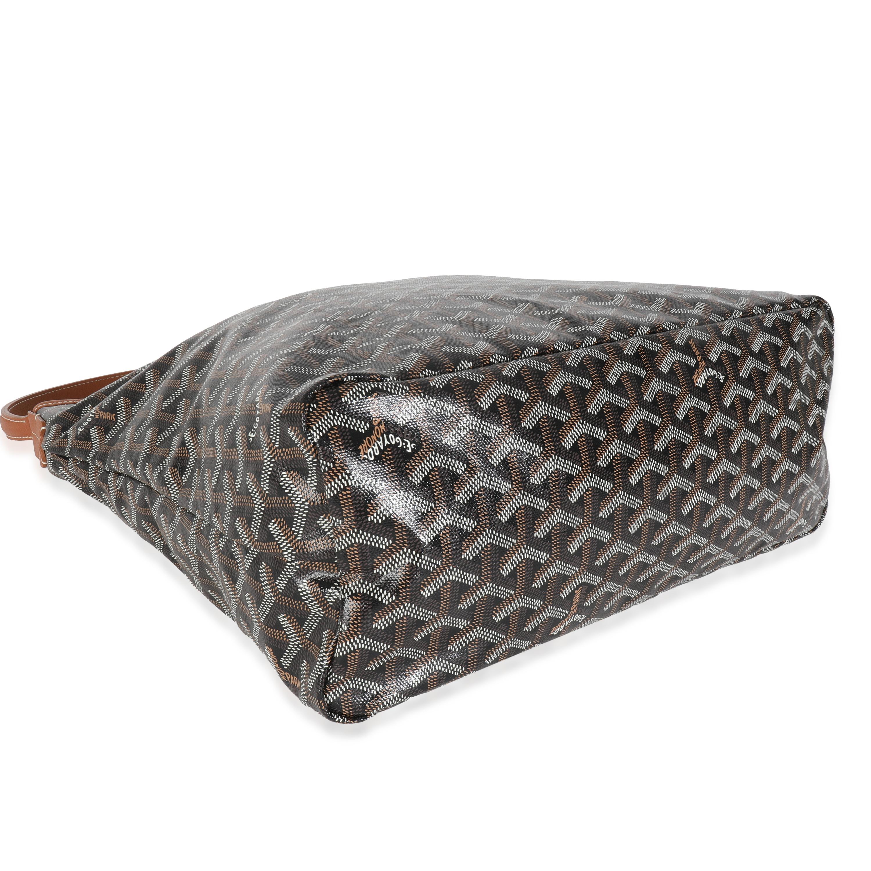 Goyard Gold Schwarz Goyardine Canvas Boheme PM für Damen oder Herren im Angebot