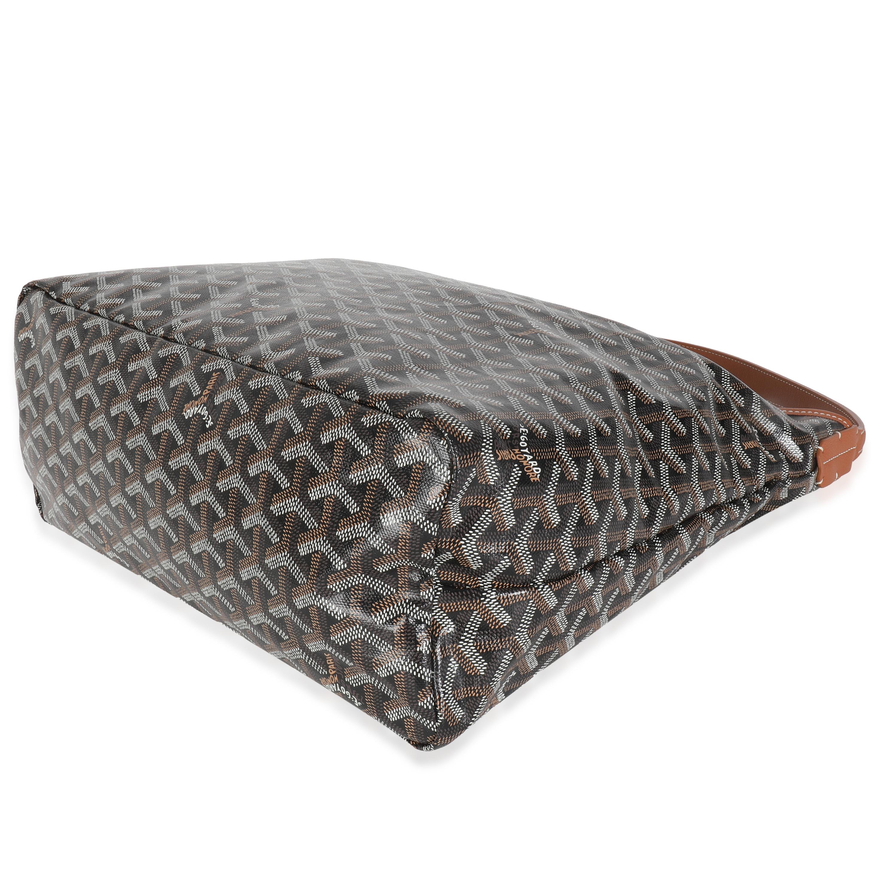Goyard Gold Schwarz Goyardine Canvas Boheme PM im Angebot 2