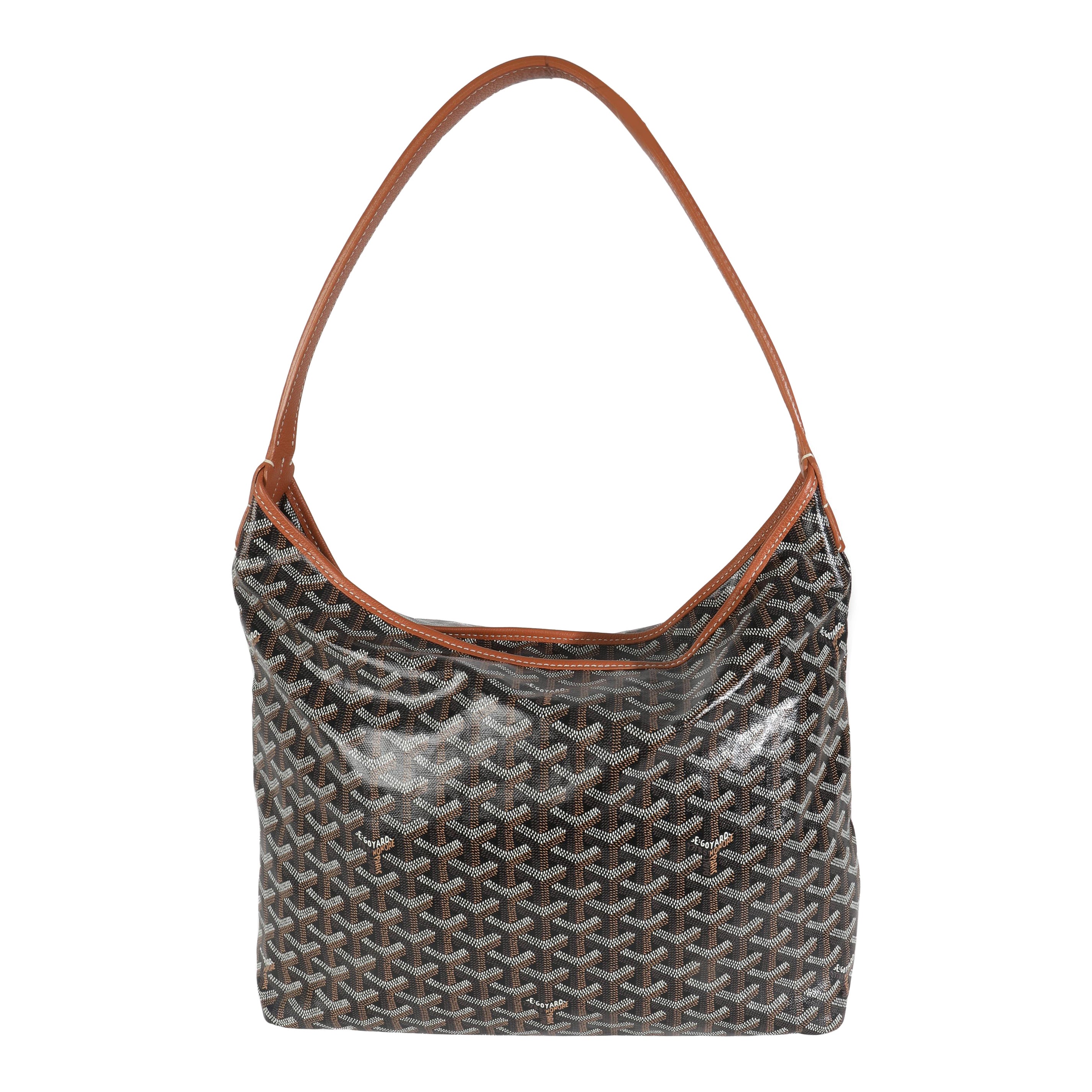 Goyard Gold Schwarz Goyardine Canvas Boheme PM im Angebot