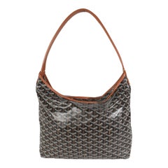 Goyard Gold Schwarz Goyardine Canvas Boheme PM