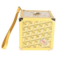 Goyard Gold Goyardine Canvas De Trunk Bag