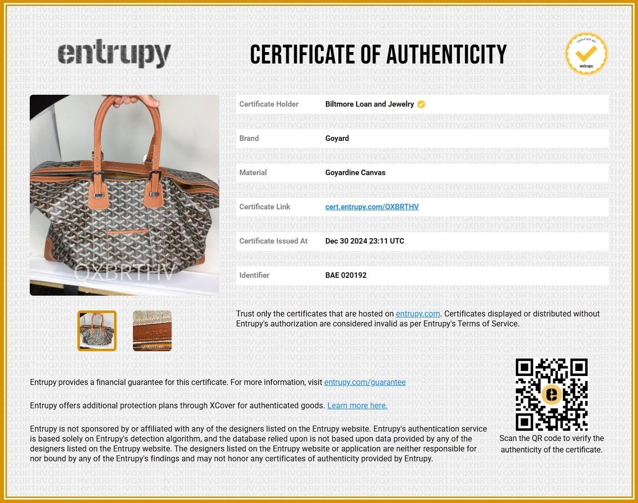 Goyard Goyardine 2019 Boeing 45 Weekender Bag For Sale 5
