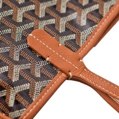 Goyard Goyardine Anjou Canvas Leder-Mini-Tragetasche