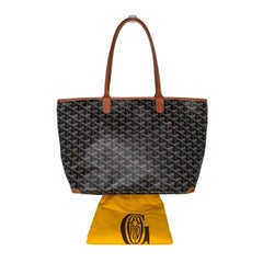 Goyard Goyardine Artois PM Black Gold Tote