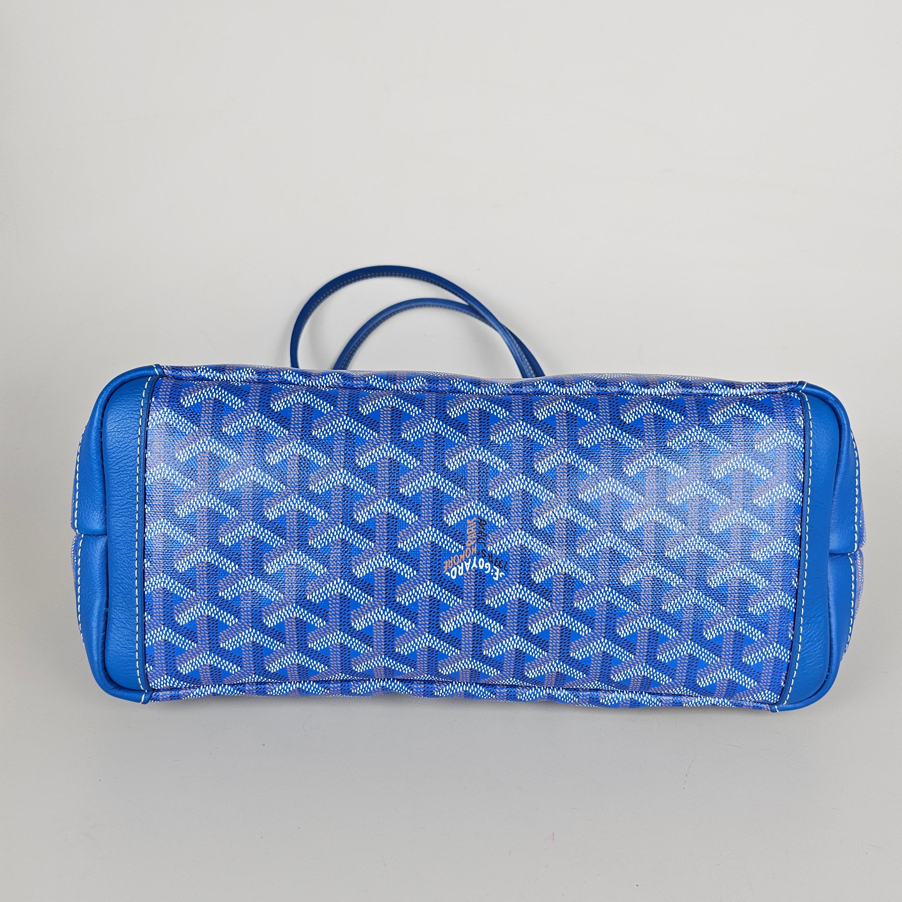 Goyard Goyardine Artois PM Sky Blue Tote 2