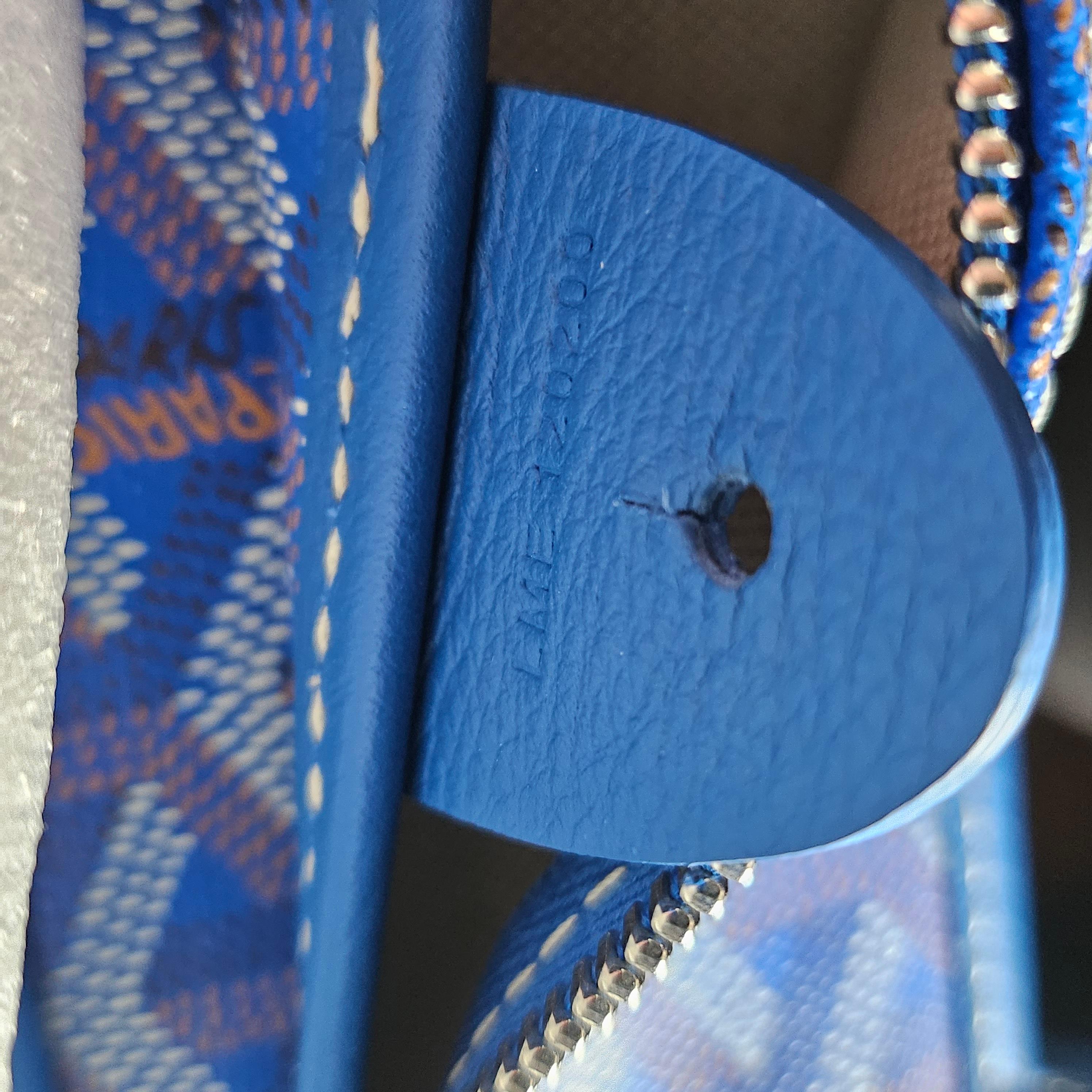 Goyard Goyardine Artois PM Sky Blue Tote 4