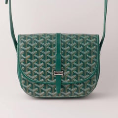 Goyard Goyardine Belvedere II Messenger PM Green