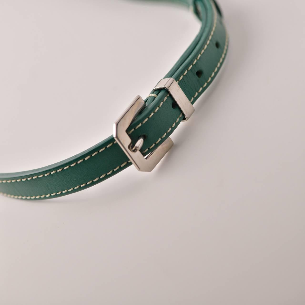 Goyard Goyardine Belvedere II Messenger PM Green For Sale 4