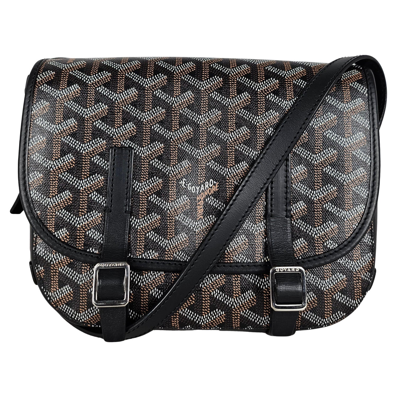 Shop GOYARD Unisex Leather Logo Messenger & Shoulder Bags by