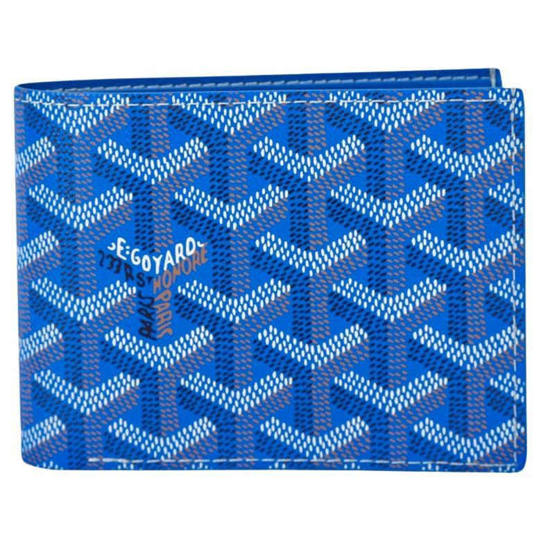 Goyard Mens Folding Wallets, Blue