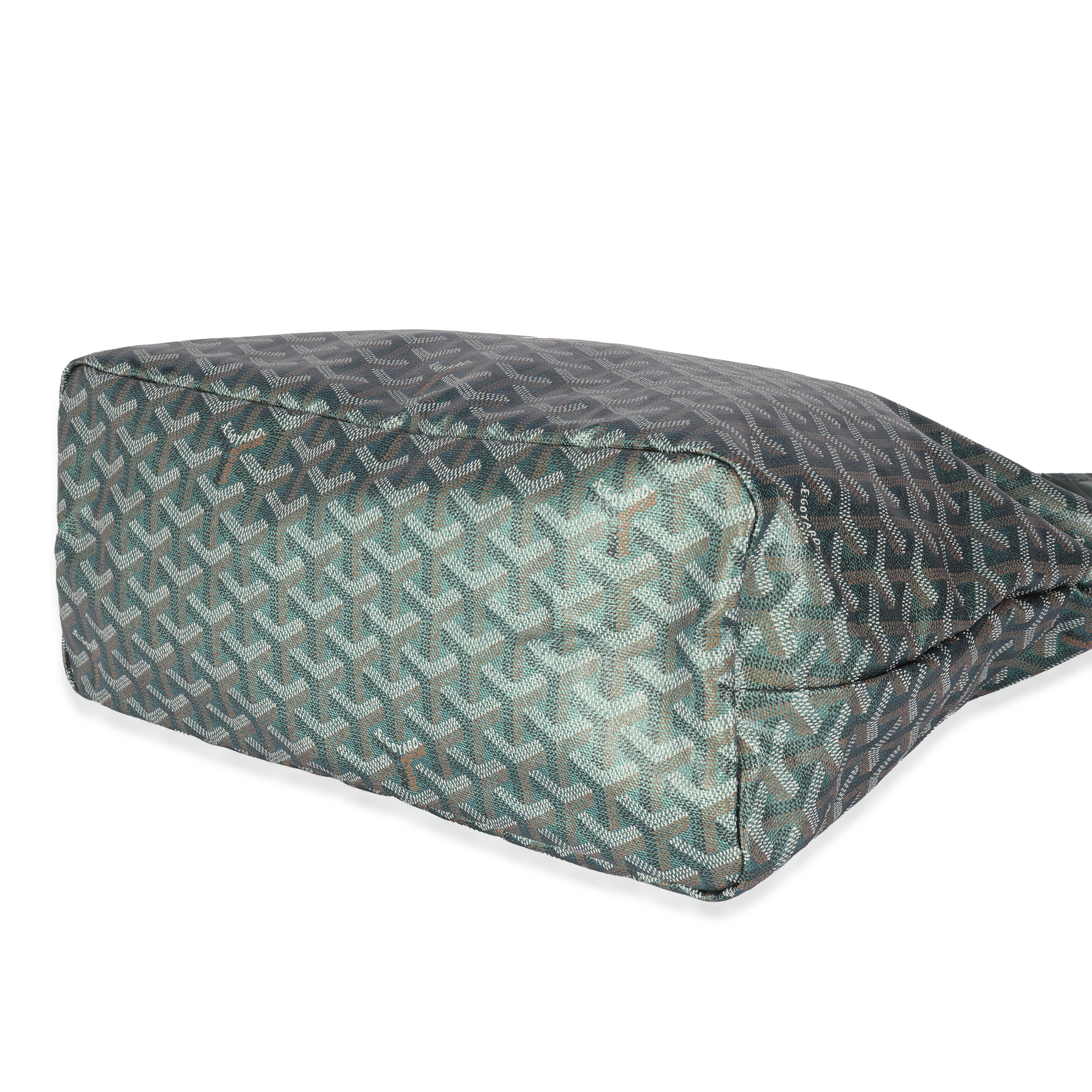 Women's or Men's Goyard Goyardine Canvas Pearly Green Boheme PM For Sale