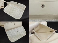 Goyard Goyardine Chevron St Louis with Pouch 231620 White Coated Canvas Tote