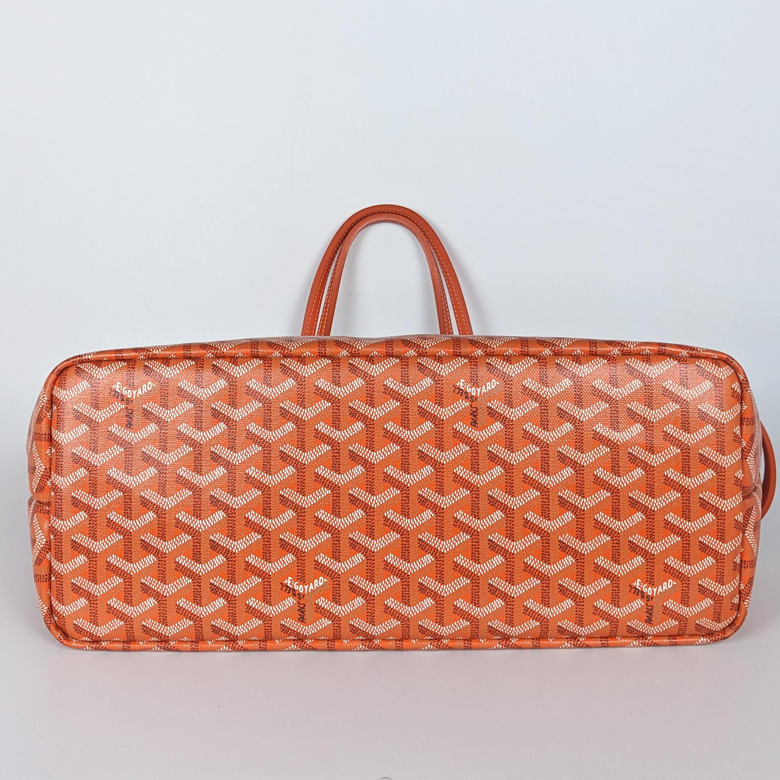 Women's or Men's Goyard Goyardine Chien Gris Pet Tote Orange