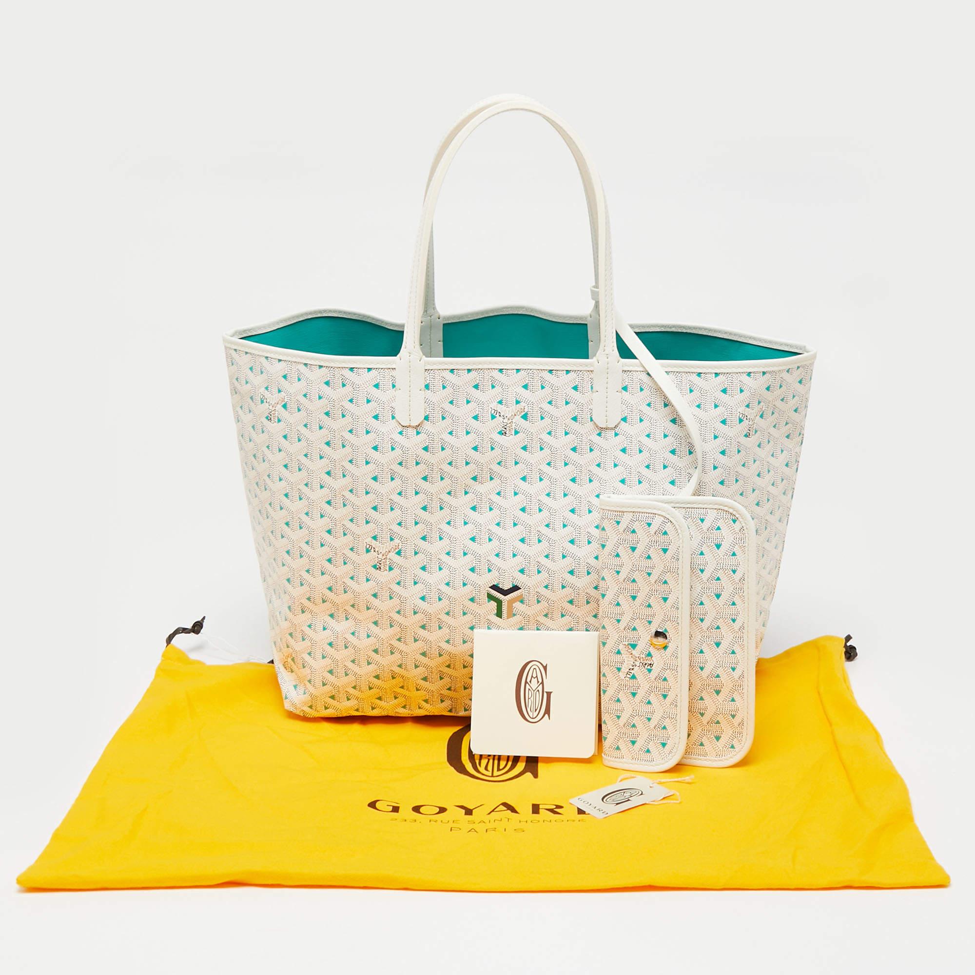 Goyard Goyardine Coated Canvas and Leather Saint Louise Claire Voie PM Tote 8