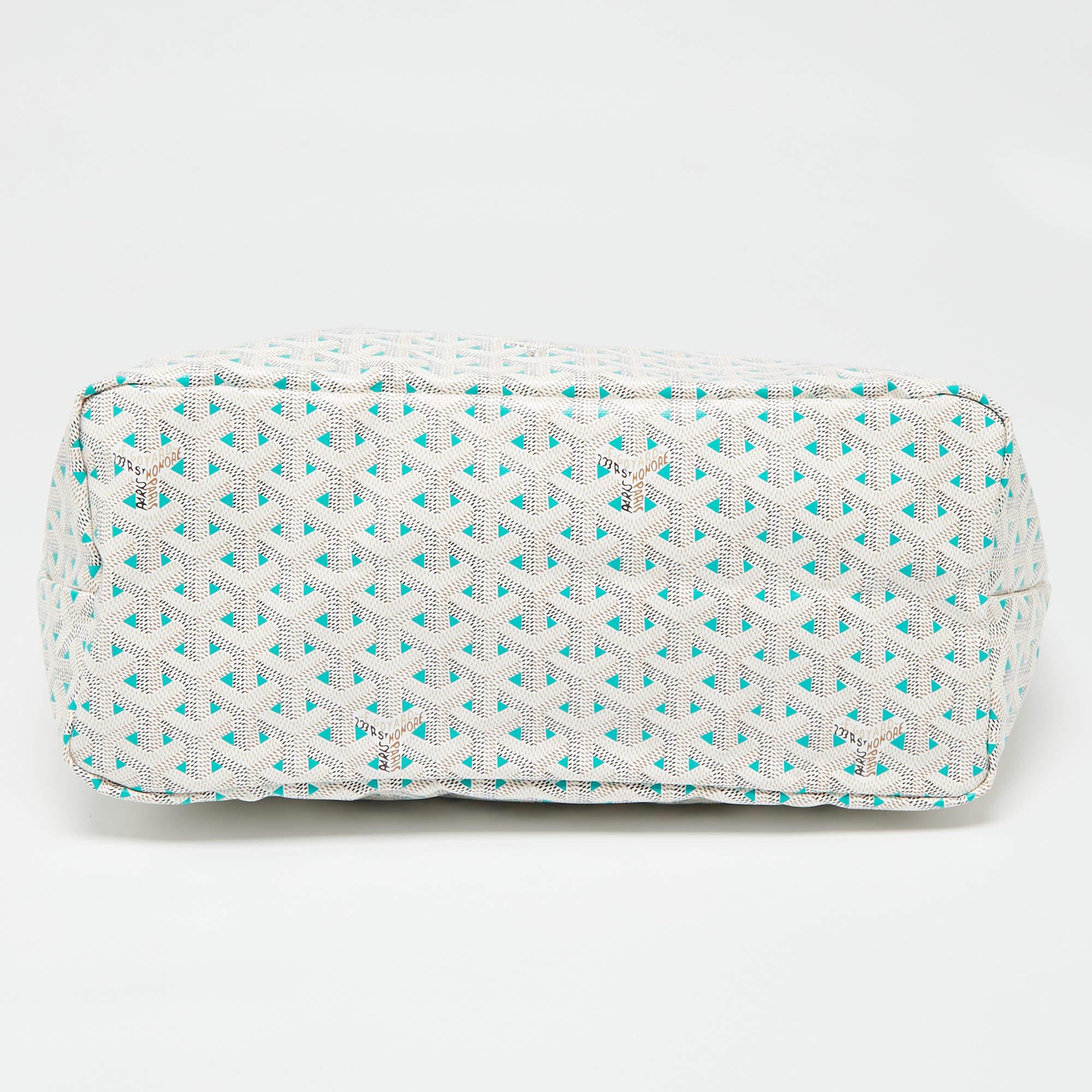 Goyard Goyardine Coated Canvas and Leather Saint Louise Claire Voie PM Tote 4