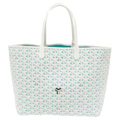 Goyard Pink And White Goyardine Canvas And Chevroches Calfskin Saint Louis  Claire-Voie GM Tote Available For Immediate Sale At Sotheby's