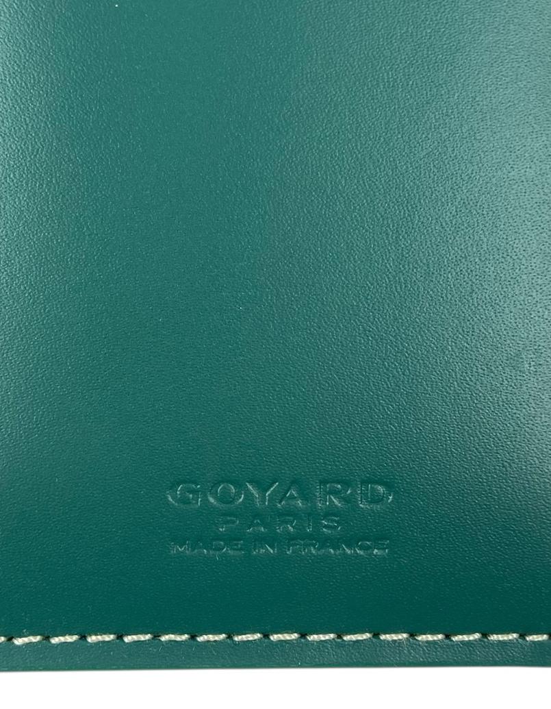 Goyard Goyardine Green Saint Roch Wallet For Sale 2