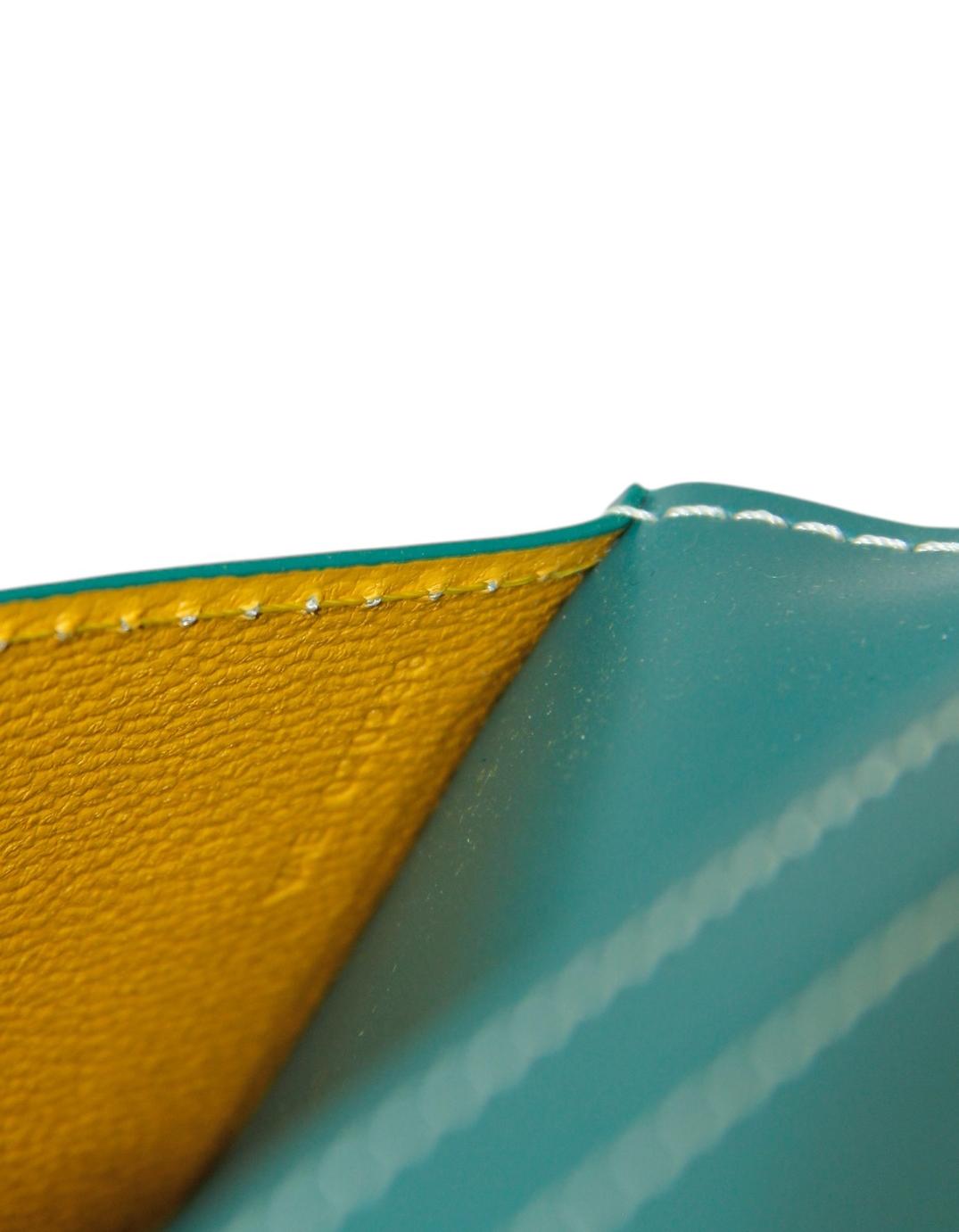 Goyard Goyardine Green Saint Roch Wallet For Sale 4