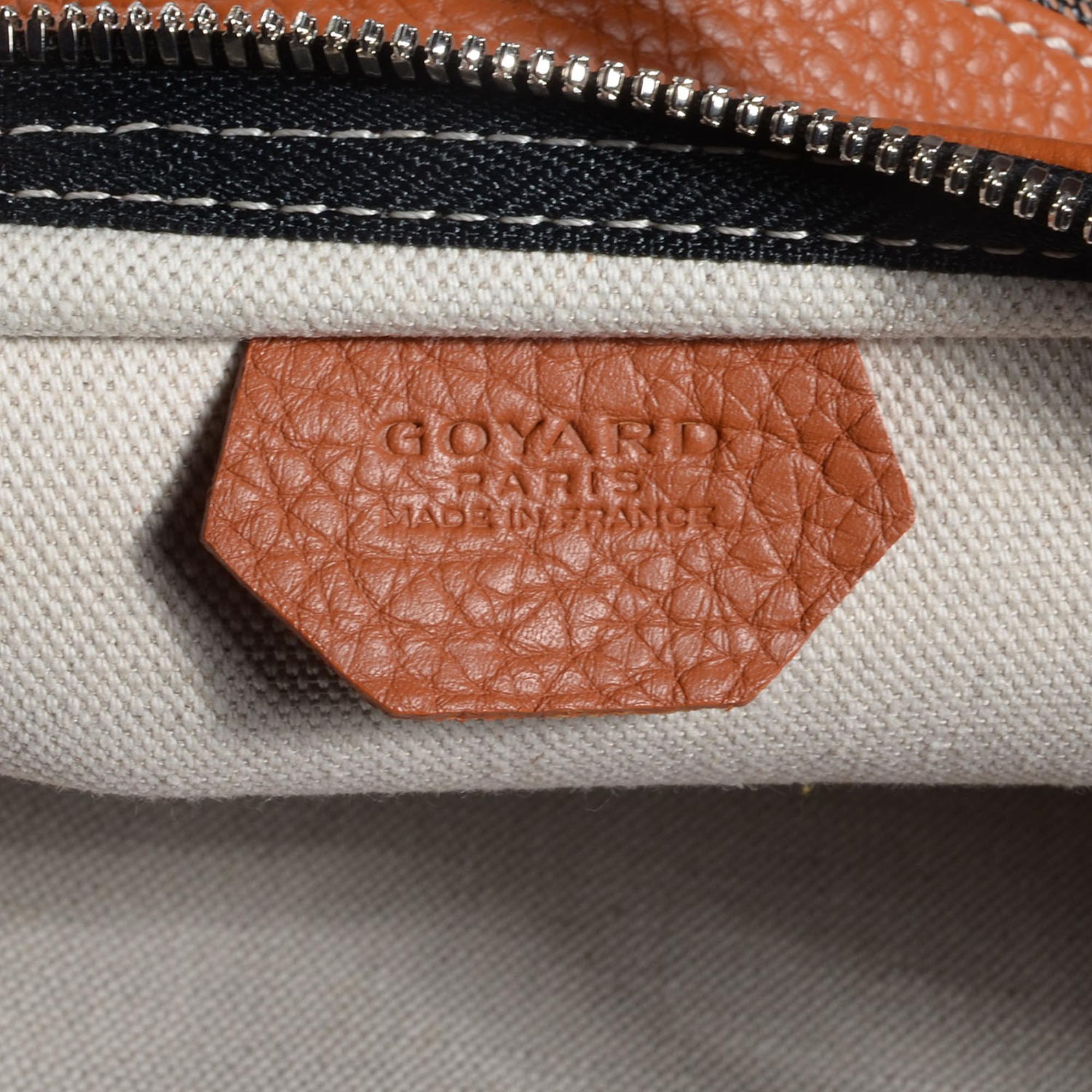 Women's or Men's Goyard Goyardine Grenadines Black Gold Tote Bag