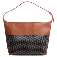 Goyard Goyardine Grenadines Black Gold Tote Bag