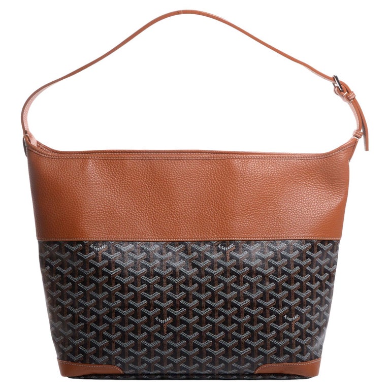 Goyard Goyardine Grenadines Black Gold Tote Bag at 1stDibs