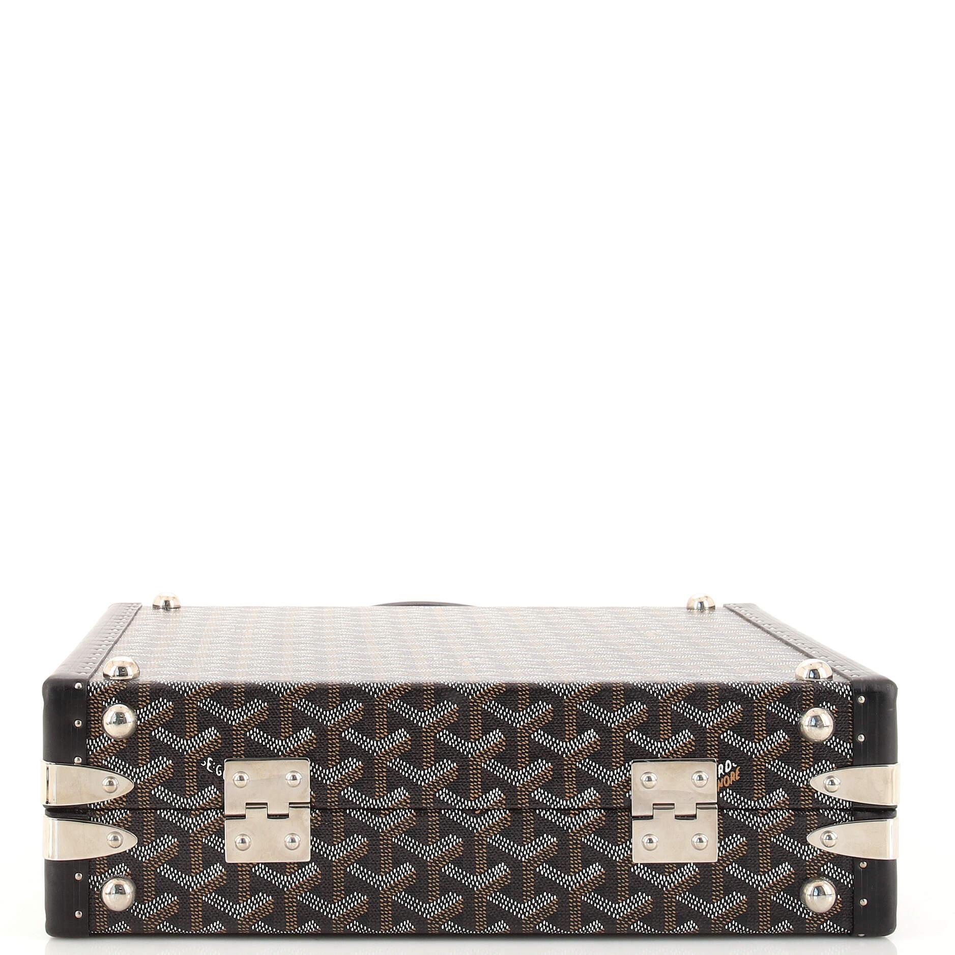 Goyard Goyardine Jewelry Box Coated Canvas and Leather at 1stDibs