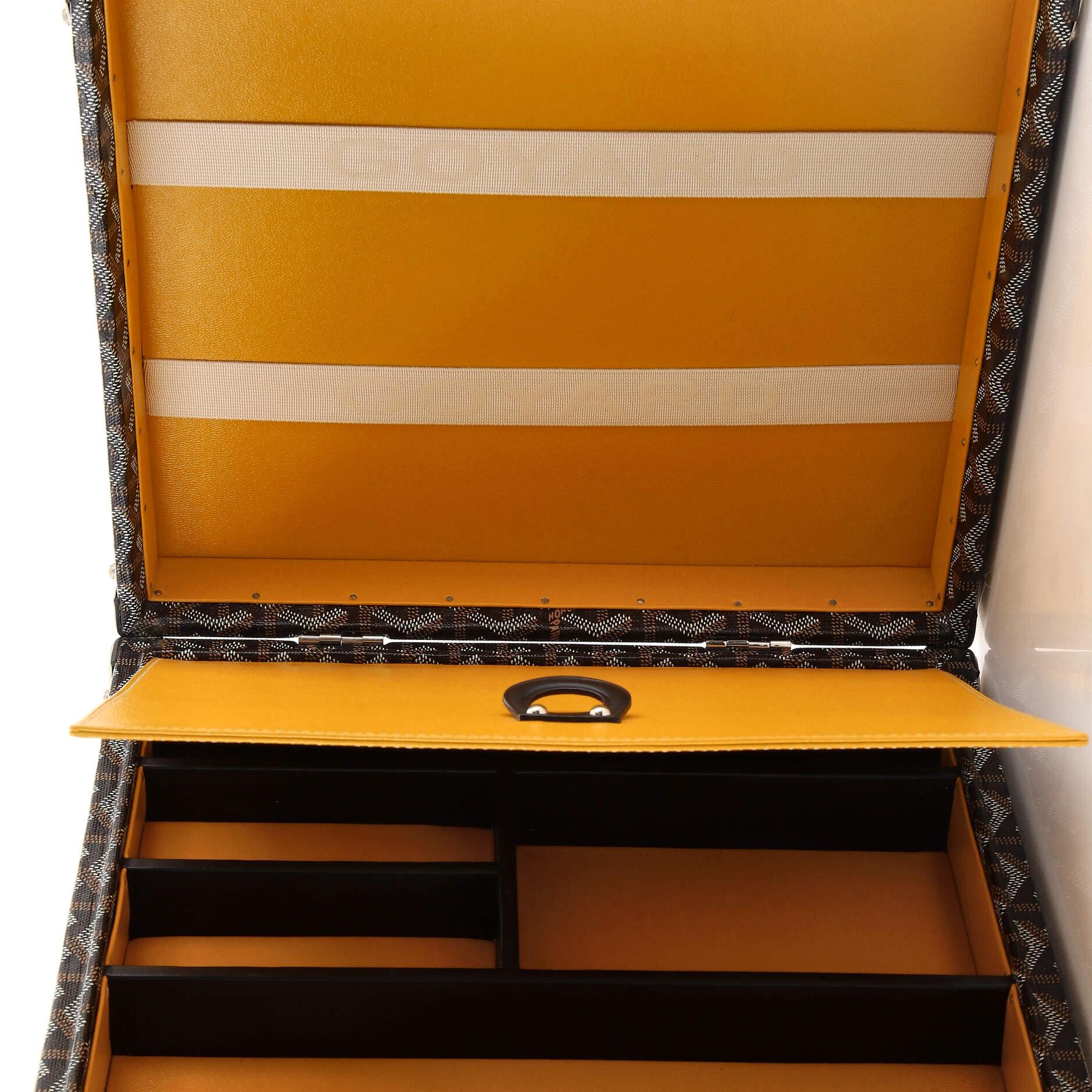 Goyard Goyardine Jewelry Box Coated Canvas and Leather at 1stDibs
