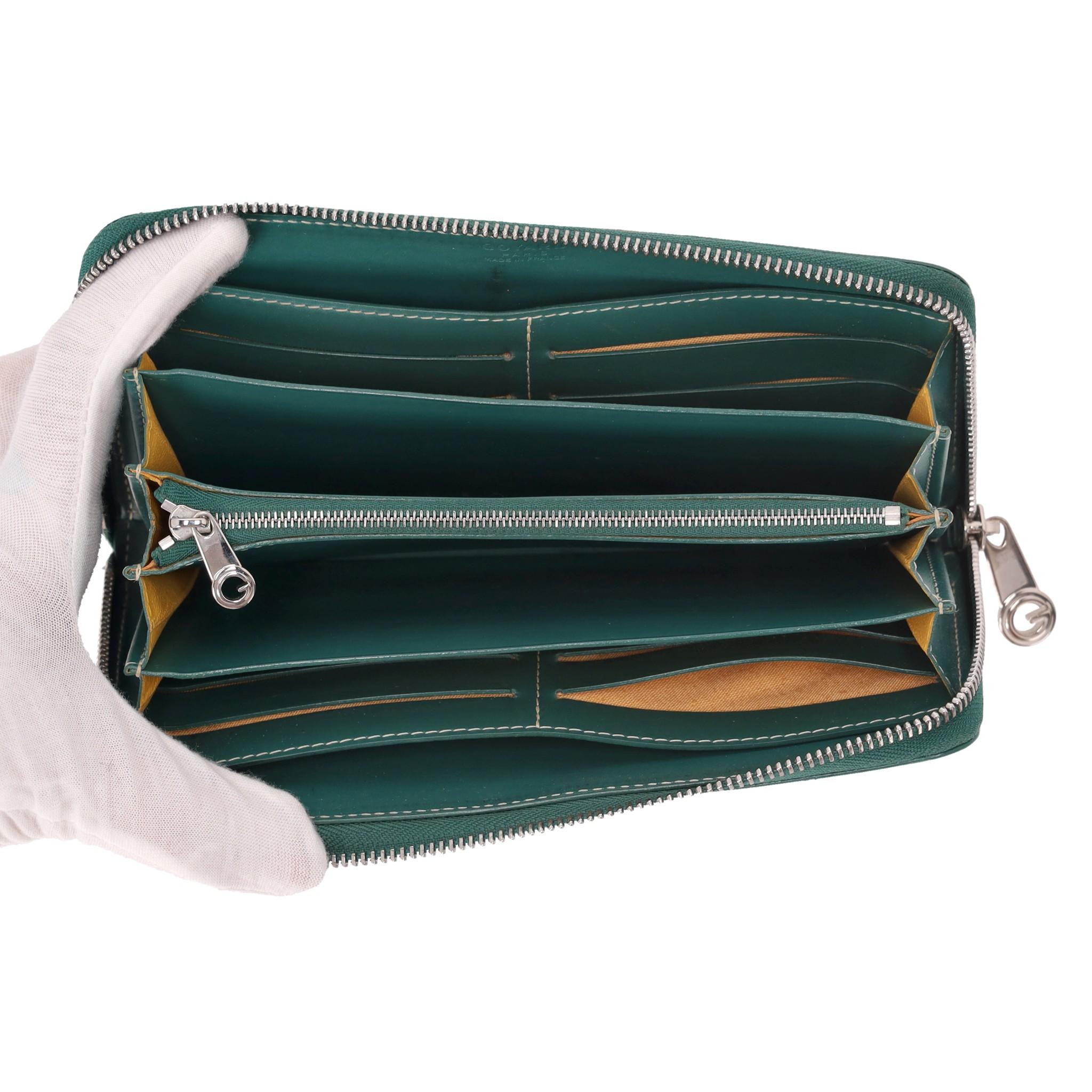 Women's Goyard Goyardine Matignon Zip Around GM Wallet