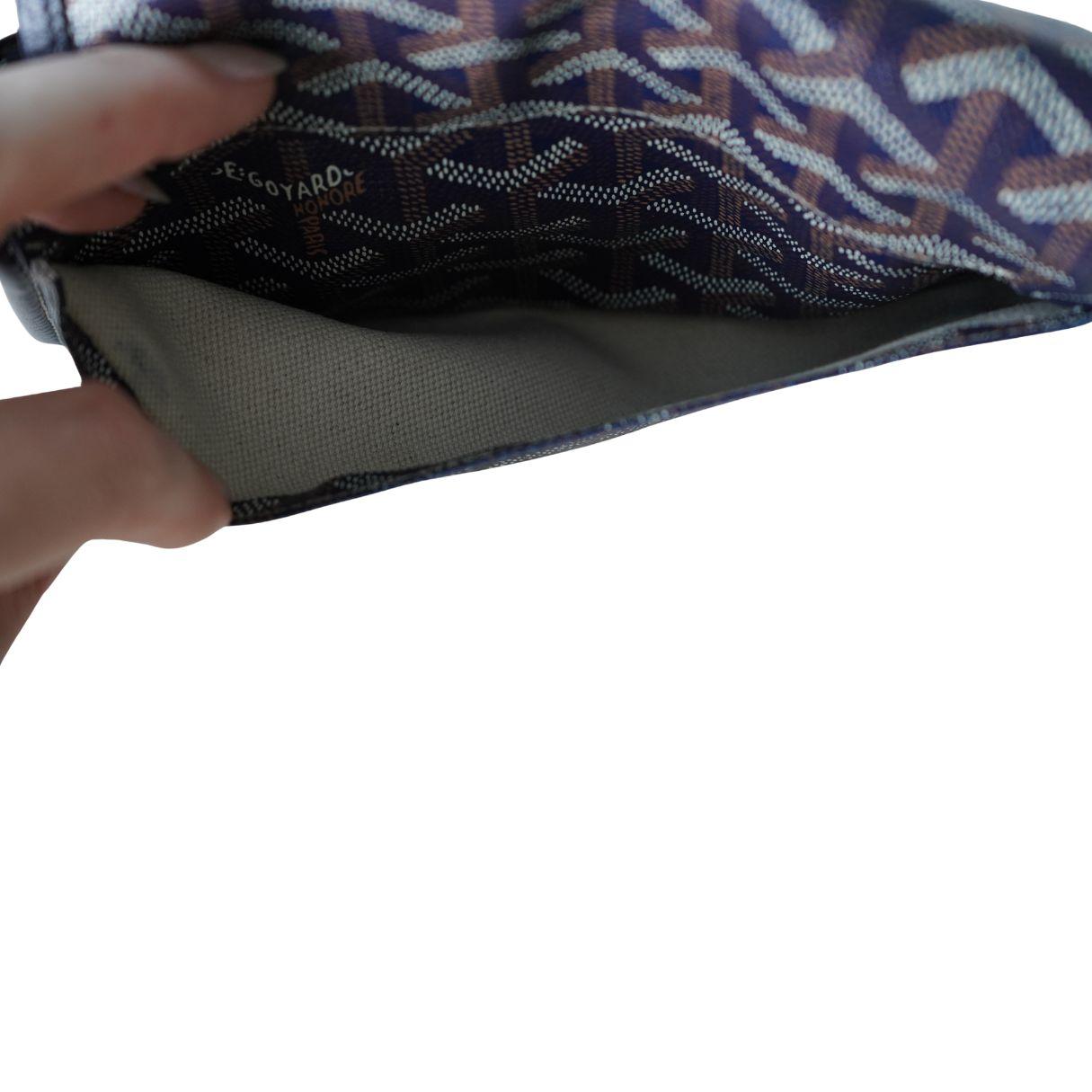 Goyard Goyardine Plumet Navy Crossbody Wallet Clutch en venta 5