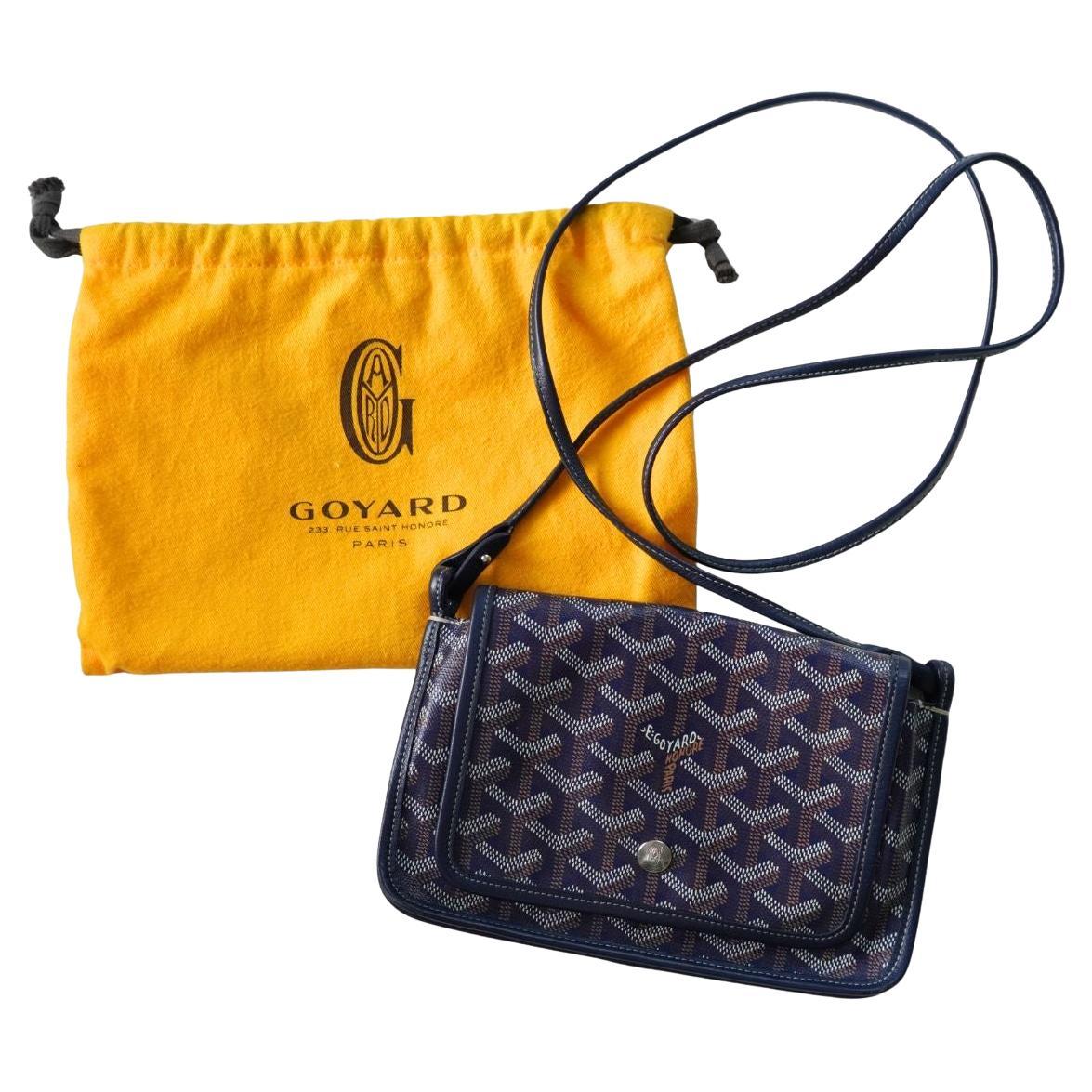 Goyard Goyardine Plumet Navy Crossbody Wallet Clutch en venta
