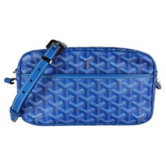 Goyard Goyardine Sac Cap Vert Camera Crossbody Bag Blu cielo