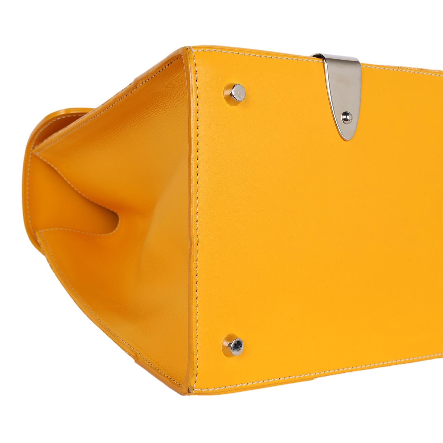 GOYARD Goyardine Saigon MM Yellow For Sale 6
