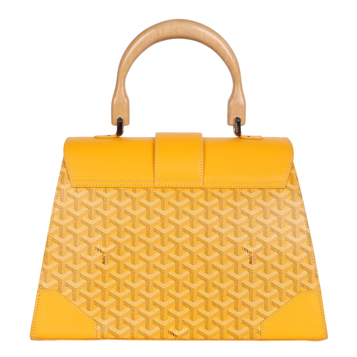 GOYARD Goyardine Saigon MM Yellow For Sale 2