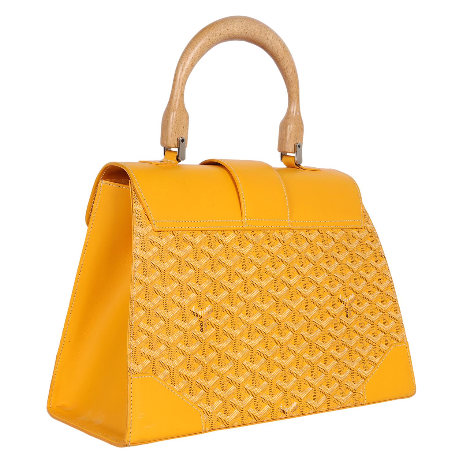 GOYARD Goyardine Saigon MM Yellow For Sale 3