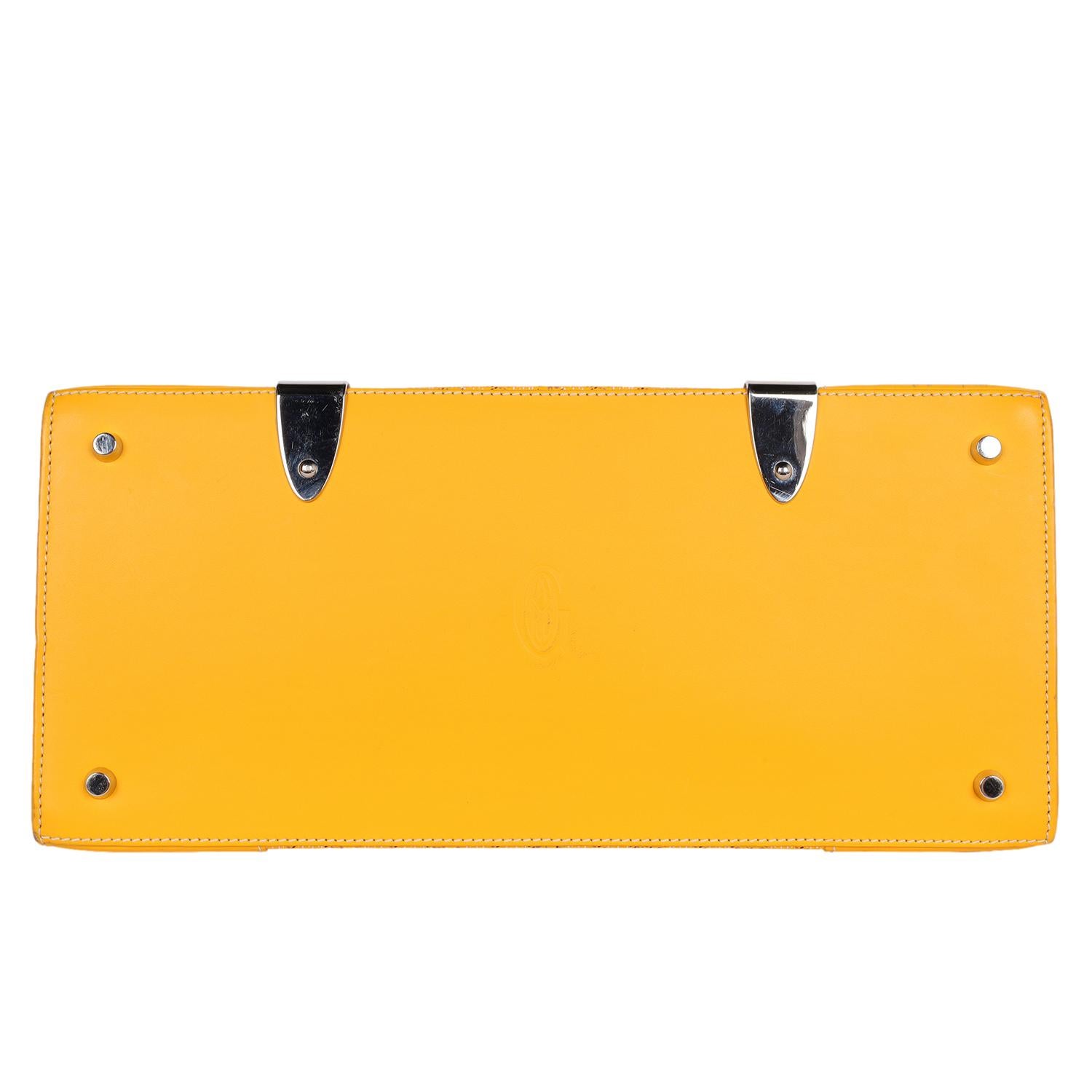 GOYARD Goyardine Saigon MM Yellow For Sale 5