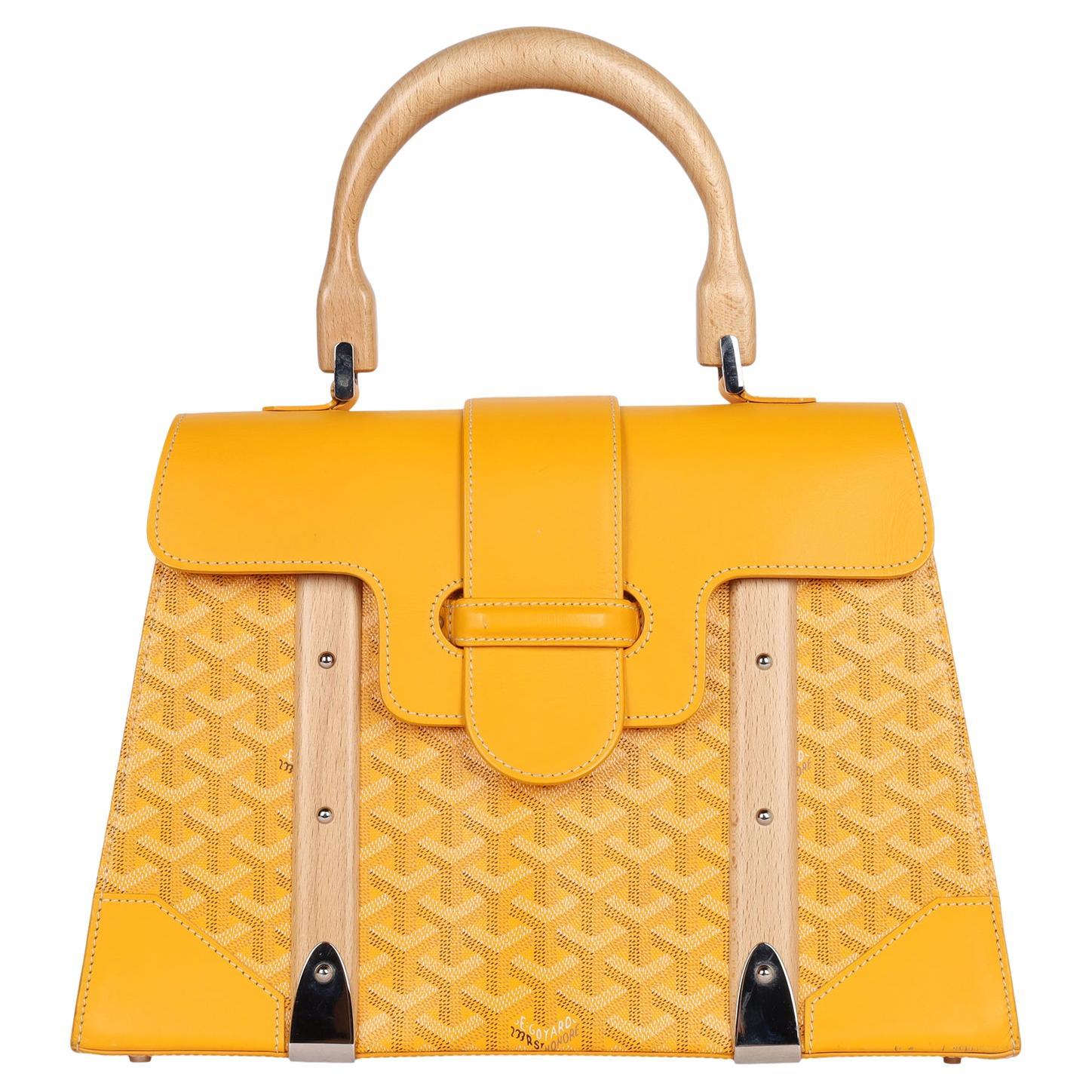 GOYARD Goyardine Saigon MM Yellow For Sale