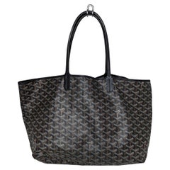 Goyard Goyardine Saint Louis PM Black Tote