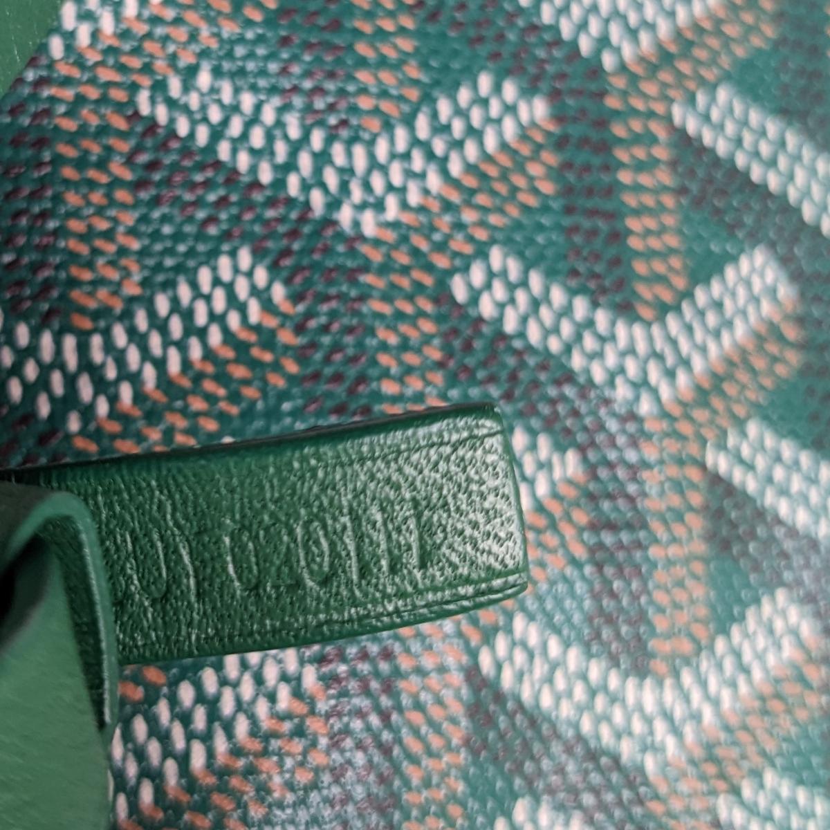 Goyard Goyardine Saint Louis Tote GM Green 1