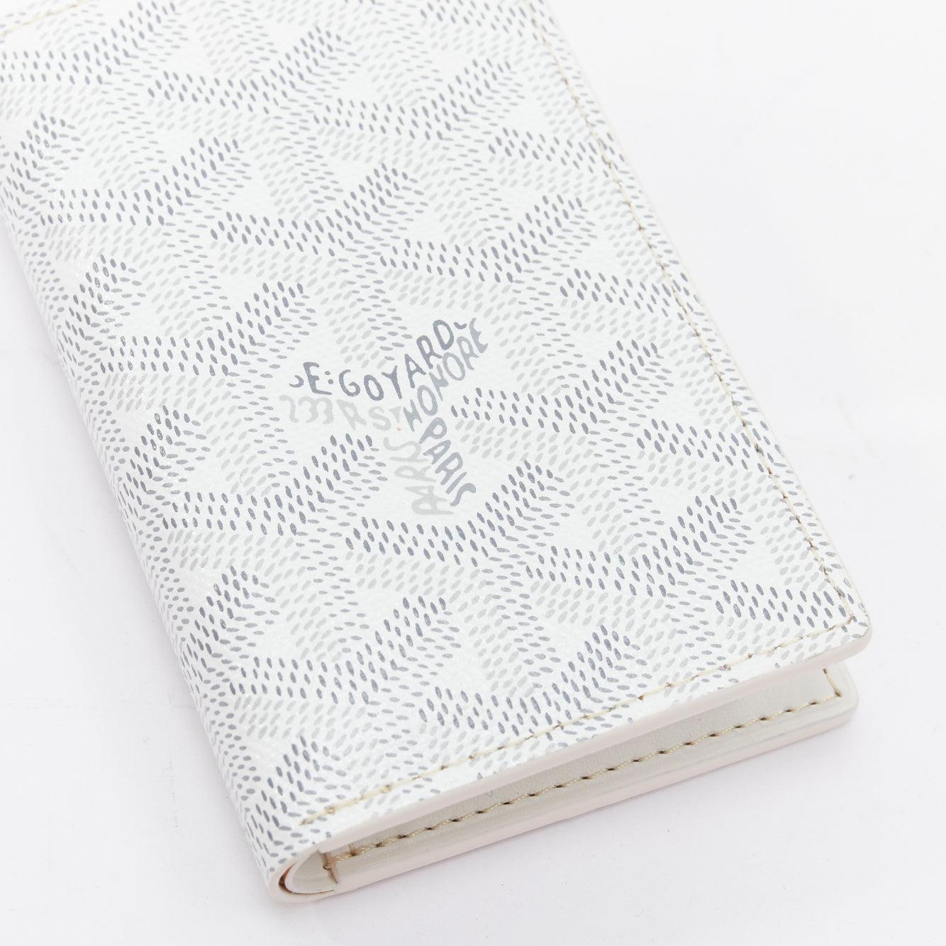 Goyard Portafoglio Saint-Pierre 2 grigio bianco Monogram in vendita 2