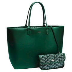 Used Goyard Green Anjou PM bag